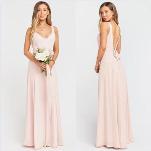 Show Me Your Mumu Jenn Maxi Dress in Blush